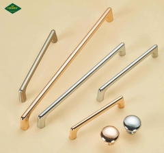 American zinc alloy cabinet handle Wenzhou factory wholesale black modern simple drawer wardrobe door handle
