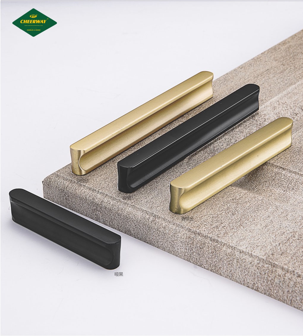Good quality aluminum alloy door handle, classic simple style, solid ...