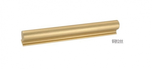 Gold one meter long aluminum alloy profile handle modern simple brushed brass cabinet handle