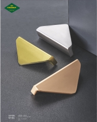 Manufacturer wholesales direct sale cupboard, wardrobe, door drawer, solid aluminum alloy, three color triangle handle furniture, hardware accessories