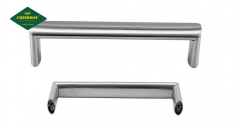 Oval tube welded rectangular handle
