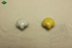 Shell shape ceramic knob, high quality ceramic furniture knob.