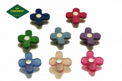 A variety of plastic knobs, flower shaped, square, round, all kinds of plastic knobs, suitable for home decoration, children's room window, wardrobe m